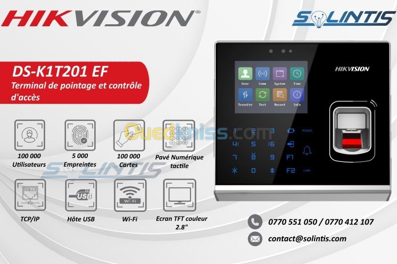 Pointeuse biométrique contrôle d accès HIKVISION K1T201 EF الجزائر