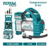 Compresseur d'Air A Batterie De Voiture 12V-140PSI TOTAL TTAC1406