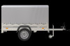 REMORQUE GARDEN TRAILER 200 KIPP 200 X 106 CM AVEC BÂCHE HAUTE, ARCEAU ET ROUE JOCKEY PTAC 500 KG REMORQUE Unitrailer 2023