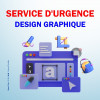 Service d'urgence de conception numérique ( graphique design )