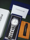 POEDAGAR 613 silver White ORIGINAL ساعة أصلية