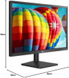 Moniteur LG 24MK430 24" (60 cm) LED IPS 16/9ème | Résolution FHD 1920x1080 75Hz HDMI/VGA/DVI