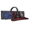 Pack 4En1 Gaming Clavier Rétroéclairé Souris Usb Led Tapis Souris Casque CM370 Marvo