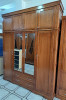 Armoire  4 + 4 en bois rouge 