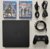 Console PS4 slim noire 500G en excellent état avec 2 jeux