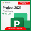 Microsoft Project Professional 2021 / 2019 : clé officielle 