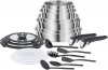 Seb Compact Inox Batterie de cuisine 20 pièces, Induction