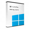 Support professionnel W 11/10 Pro MAK Clé 150 Key PC W Key