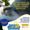 nettoyage de salon canapé tapis chaise 