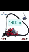 RAYLAN Aspirateur - 1600 Watts - Réservoir 4 Litres Moteur en aluminium avec contrôle de vitesse