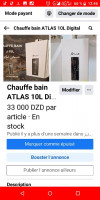 Chauffe bain ATLAS 10L Digital