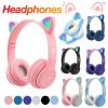 Casque Bluetooth sans fil avec oreilles de chat LED clignotantes P47M