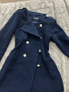 Menteau cachemire bleu marine 