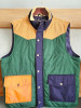 Gilet matelassé sans manches multicolore col sherpa de marque Club Room (XL) د.ج3,000.00