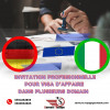 PACK INVITATION VISA D'AFFAIRE ITALIE ALLEMAGNE 