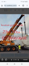 location grue mobile 25tn 70tn 