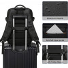 Sac à dos de voyage grande capacité avec plusieurs compartiments extensible L-262 - Noir