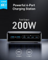 Chargeur Anker Prime (200 W,6 ports GaN)