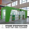 fabrication stand dexposition en BA13 MDF HIGH GLOSS