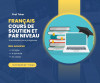 Enseignant de français programme français CNED, cours par niveau et soutien scolaire