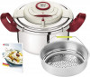 Cocotte-Minute SEB 8 L, Autocuiseur inox, Cuisson vapeur saine, Induction, Fabriqué en France 