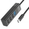 Type-C hub 4-in-1 HB25 Easy mix Type-C to USB3.0+USB2.0*3