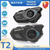 WAYXIN T2 Intercom Moto,Kit Mains Libres Bluetooth