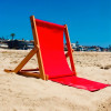 Chaise de plage en 3 position avec poche arrière 