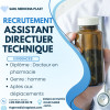 PHARMACIEN ASSISTANT DIRECTEUR TECHNIQUE (Production) - 01 POSTE -