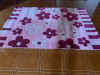 Tapis rose fleuri 162x238 CM