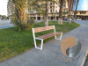 Banc public en bois 