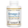 Oméga-3, California Gold Nutrition, 100 capsules à base de gélatine de poisson (HALAL)