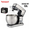 Techwood Robot Pétrin Professionel 12L 2000W TRO-1226