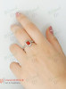 Bague en argent et corail rouge BG-0002