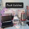 Pack Cuisine hachoir inox + panineuse +blender 2in1