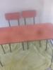 Table et chaise pour ecole