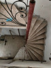 Escalier en fer forgé avec marbre 