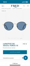 LUNETTES DE SOLEIL fred FORCE 10