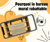 Bureau mural rabattable 