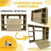 Bureau mural rabattable 