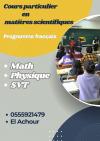 Cours particuliers en matières scientifiques Math / physique/ svt programme français 