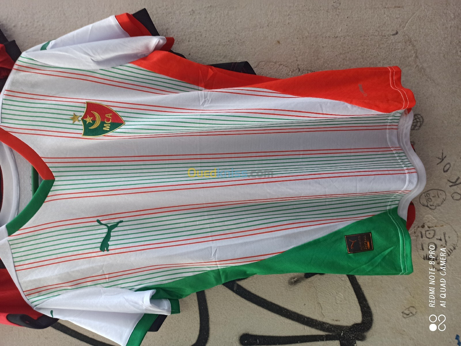 Maillot mouloudia d'alger et USMA et CRB