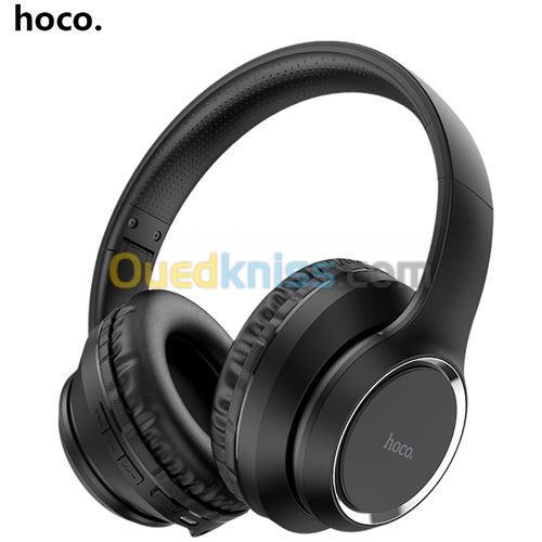 Casque Sans Fil HOCO W28 Hauts-Parleurs de 40 mm pour Smartphone,Tablette Tactile -Noir