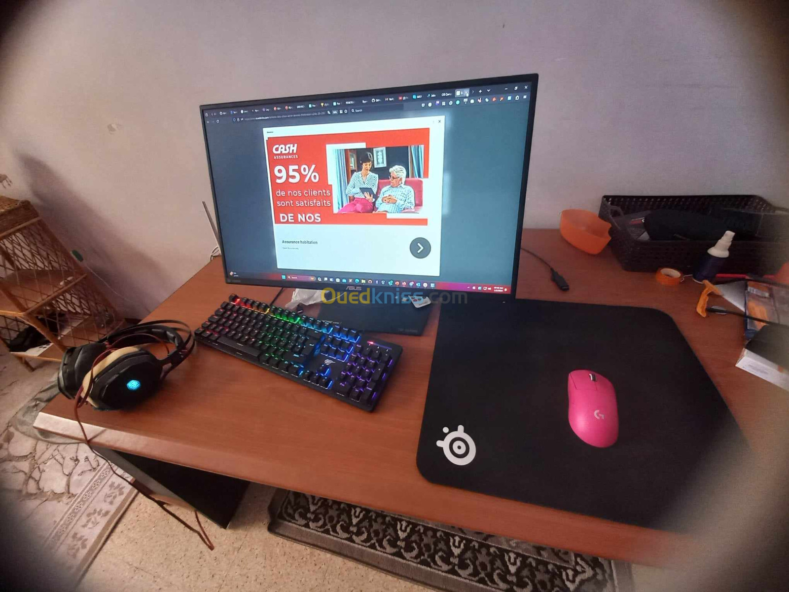 Station Gaming  complt intel i5-13th 13600k MSI RTX 3060 Ti 3X OC-Ecran 280HZ-RAM 32GB 6000HZ