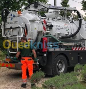 Camion vidange débouchage 