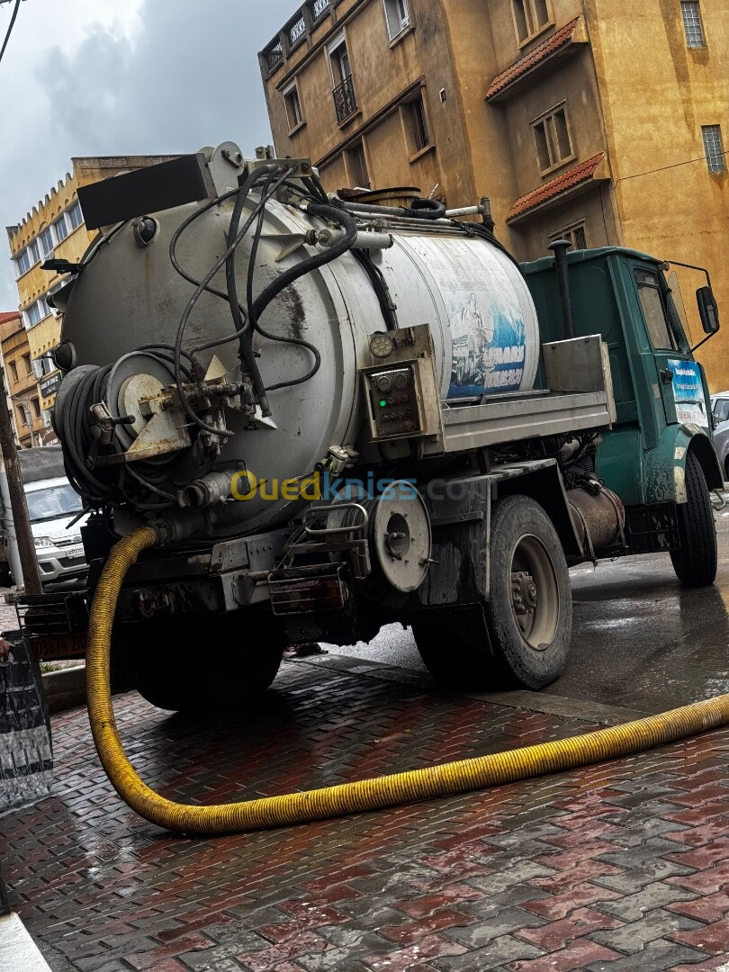 Camion débouchage canalisation 