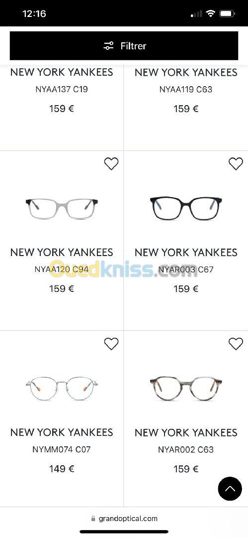 Lot de 7000 paire de lunettes de vue 