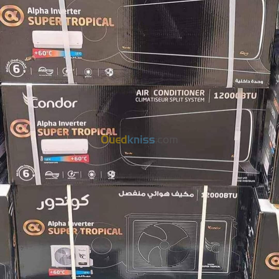 CLIMATISEUR CONDOR 12000 BTU TROPICAL INVERTER