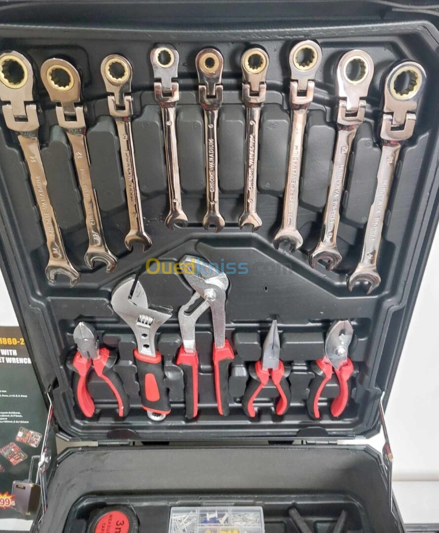 Valise à outils professionnel 187 pièces 