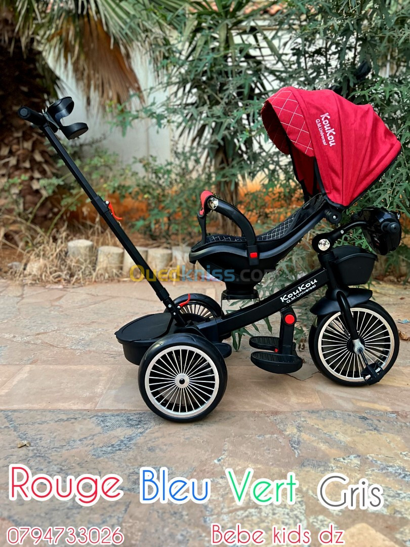 velo tricycle poussette pour enfant 